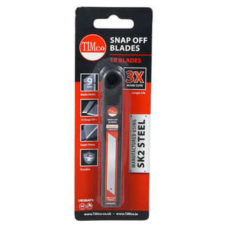 TIMCO Utility Knife Blade Snap Off - 80 x 9 x 0.6