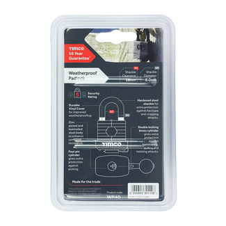 TIMCO Weatherproof Padlock - 40mm