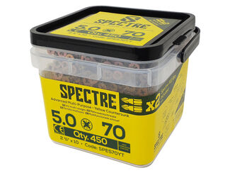 Spectre Advanced Multi-purpose Woodscrew - Tub - 5.0 x 70mm